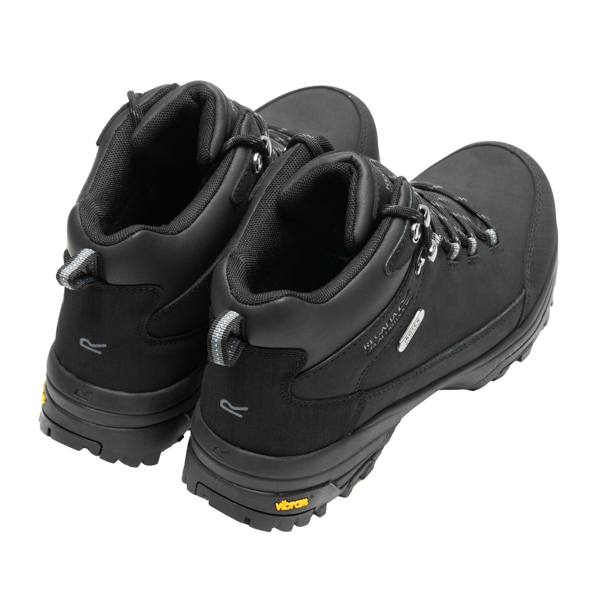 Black - Back - Regatta Womens-Ladies Burrell II Leather Walking Boots
