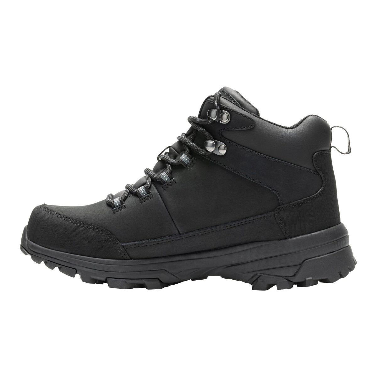 Black - Side - Regatta Womens-Ladies Burrell II Leather Walking Boots