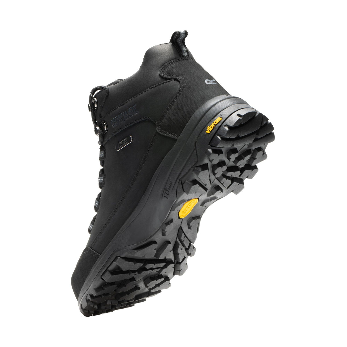 Black - Close up - Regatta Womens-Ladies Burrell II Leather Walking Boots