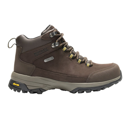 Chestnut - Front - Regatta Womens-Ladies Burrell II Leather Walking Boots
