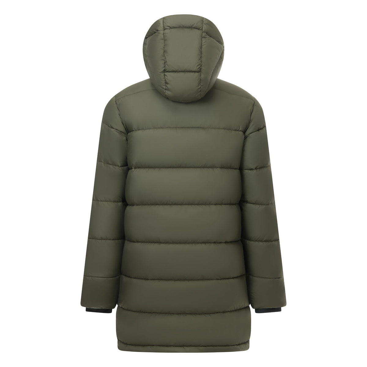 Dark Khaki-Wood Brown - Back - Regatta Mens Browen Padded Jacket