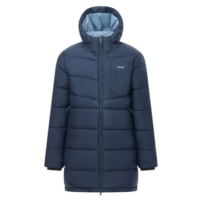 Navy-Dusky Blue - Front - Regatta Mens Browen Padded Jacket