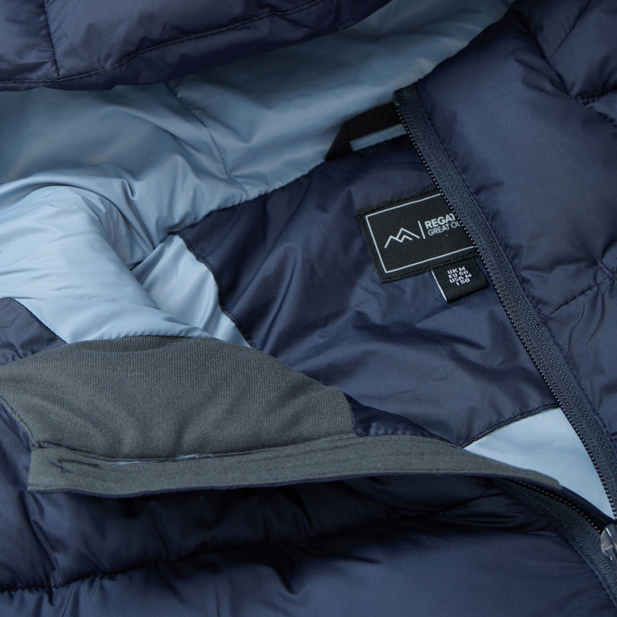 Navy-Dusky Blue - Pack Shot - Regatta Mens Browen Padded Jacket