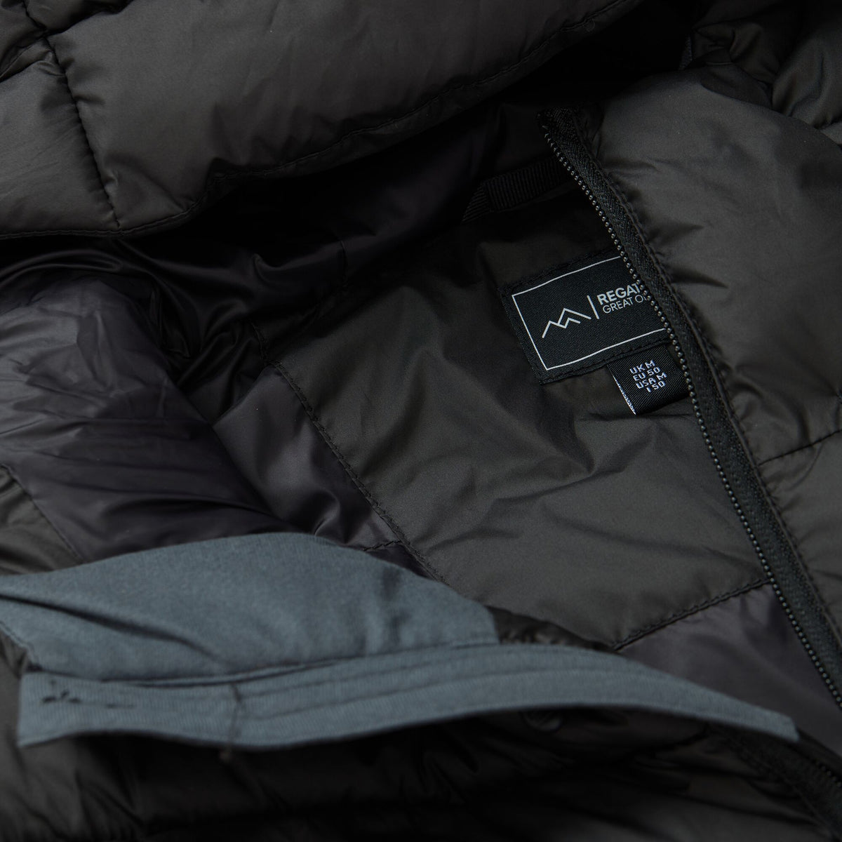 Black - Pack Shot - Regatta Mens Browen Padded Jacket