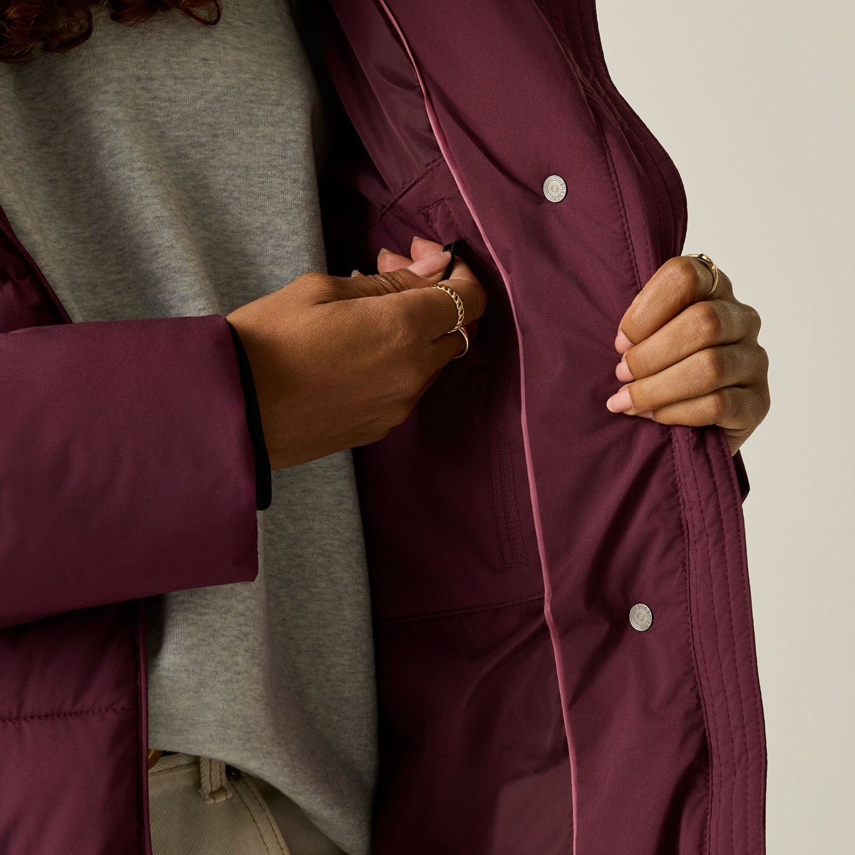 Fig - Close up - Regatta Womens-Ladies Nehiala Quilted Jacket