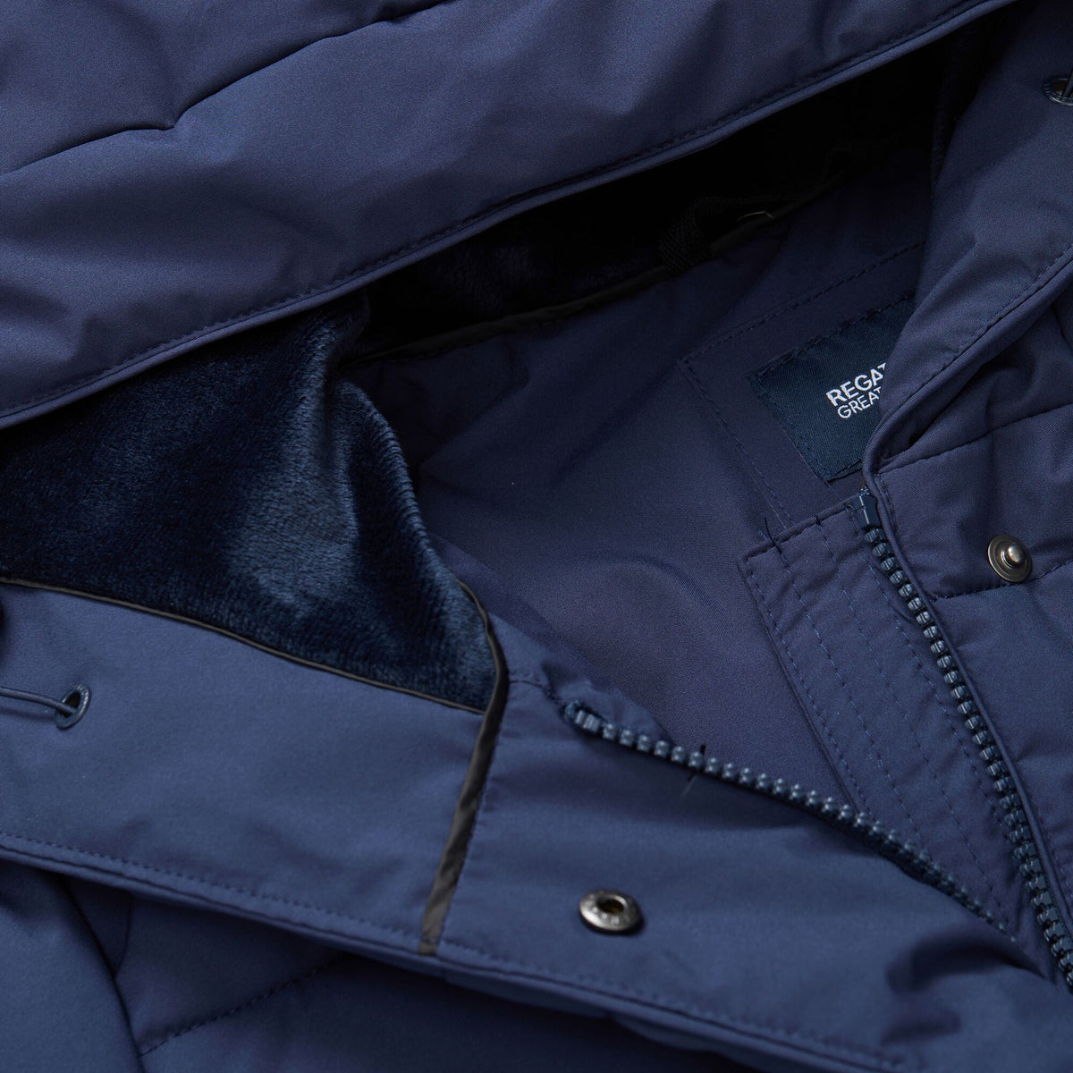 Navy - Pack Shot - Regatta Womens-Ladies Nehiala Quilted Jacket