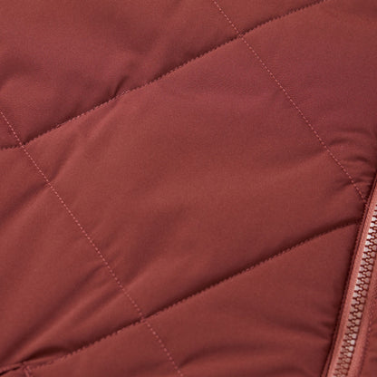 Dark Cherry-Brick - Lifestyle - Regatta Womens-Ladies Elryse Quilted Long Length Jacket