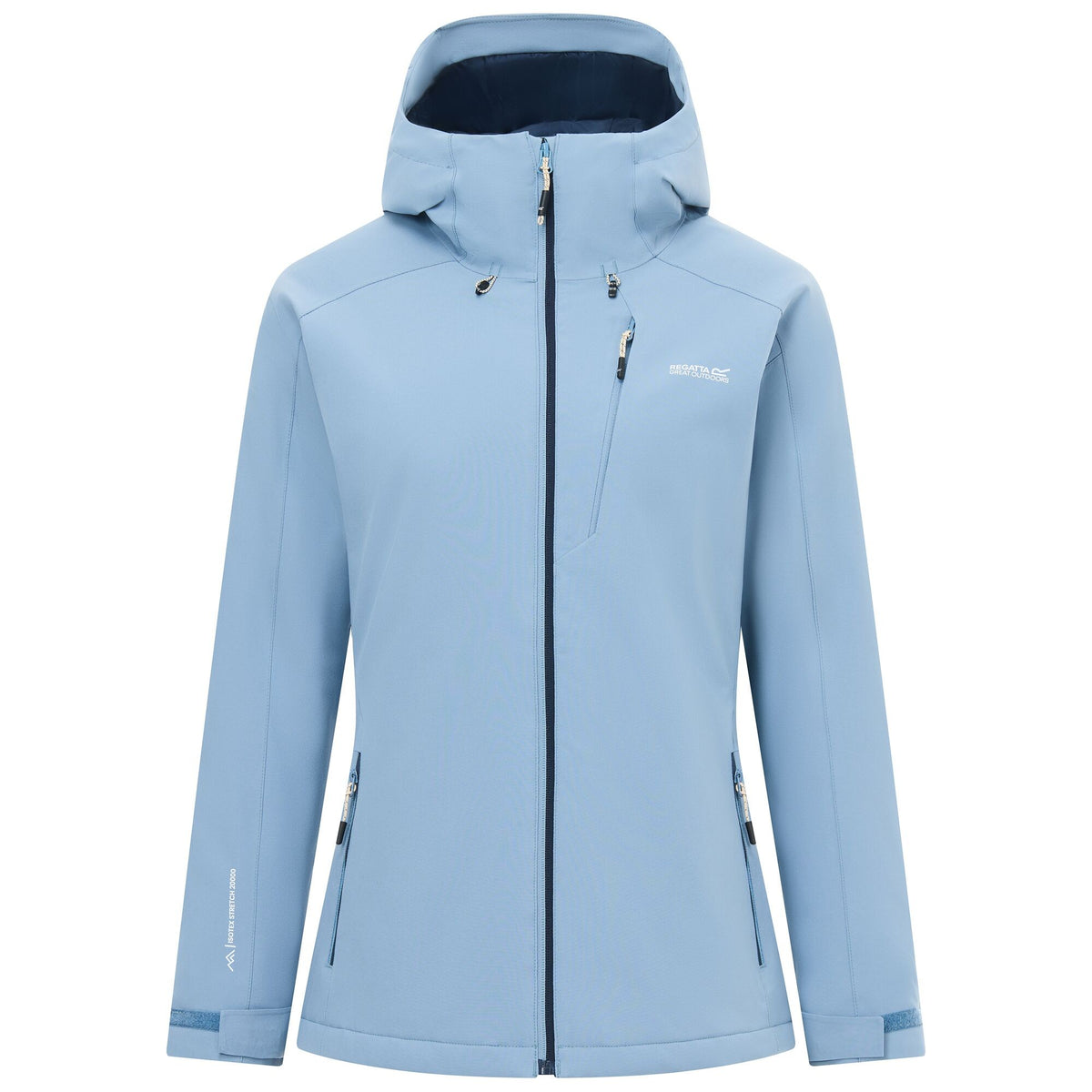 Dusky Blue - Front - Regatta Womens-Ladies Highton Stretch Padded Jacket