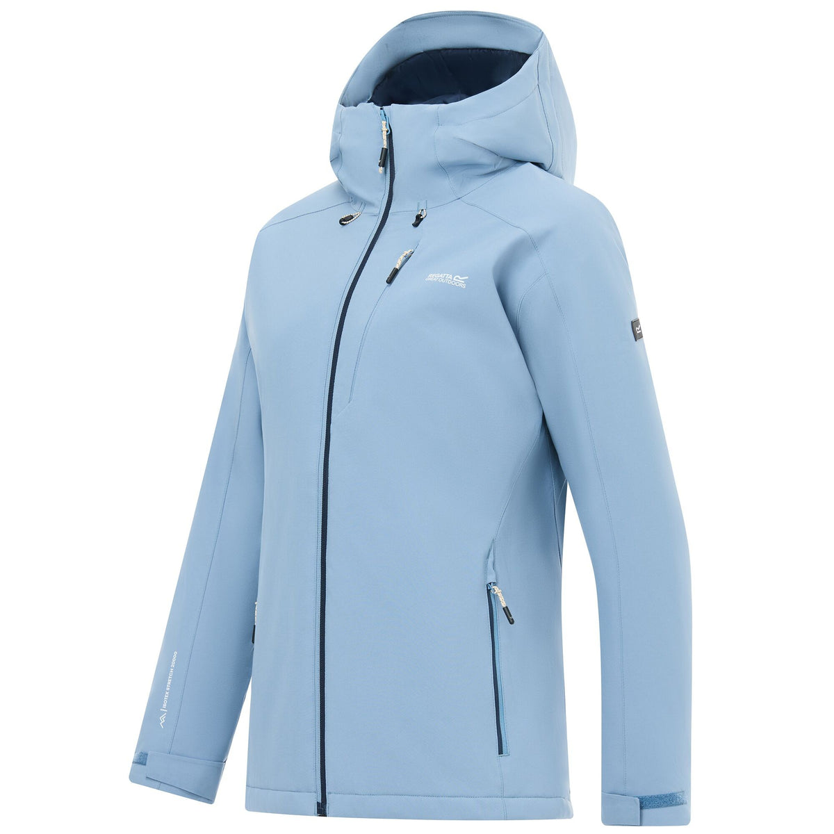 Dusky Blue - Side - Regatta Womens-Ladies Highton Stretch Padded Jacket