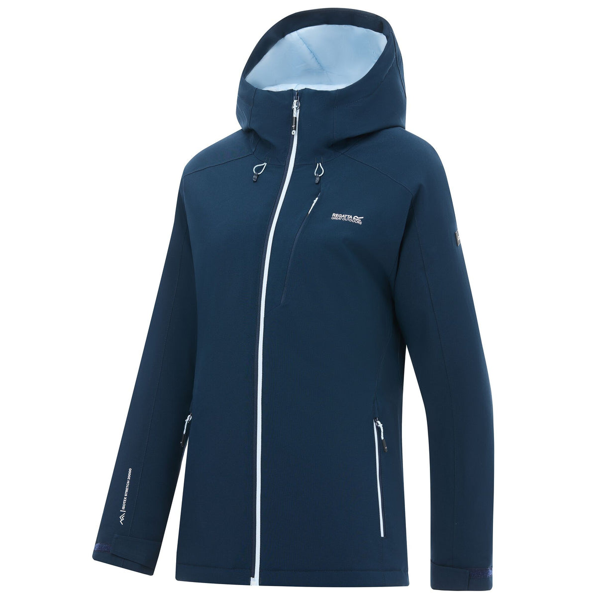 Navy Skyway - Side - Regatta Womens-Ladies Highton Stretch Padded Jacket