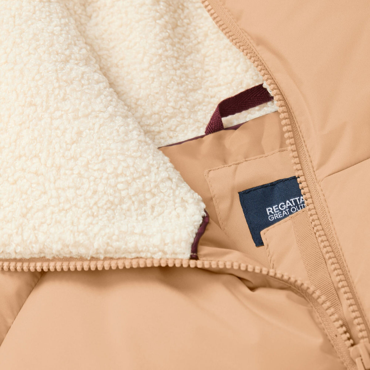 Barleycorn-Light Vanilla - Pack Shot - Regatta Womens-Ladies Kayana Padded Jacket