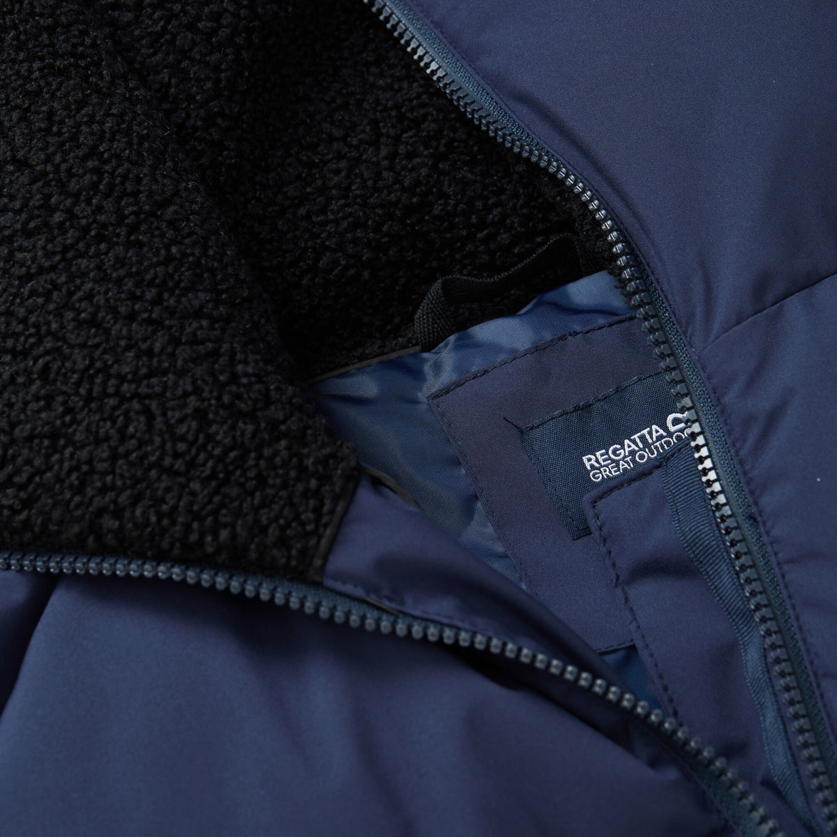 Navy - Pack Shot - Regatta Womens-Ladies Kayana Padded Jacket