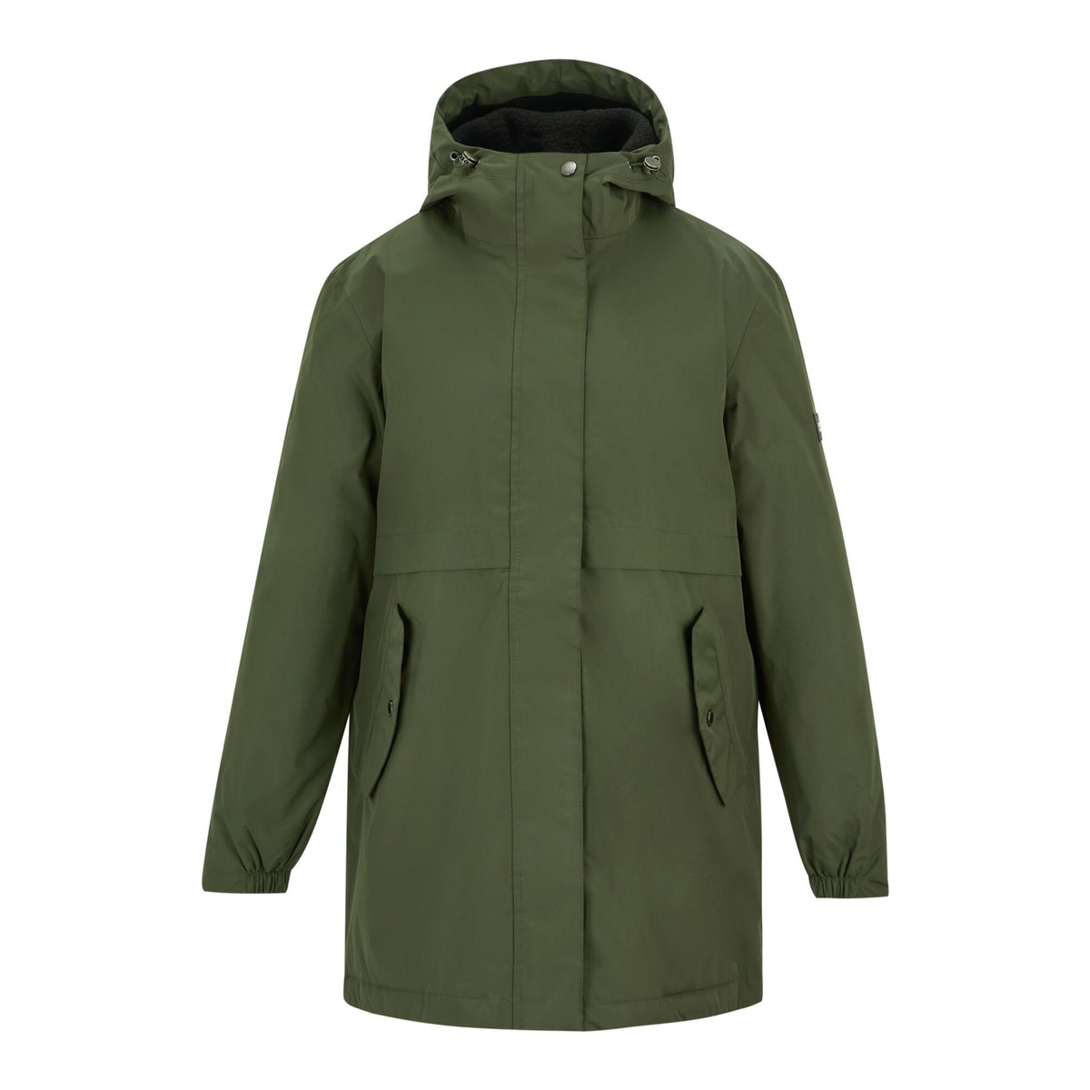 Dark Khaki-Black - Front - Regatta Womens-Ladies Brielly Waterproof Jacket