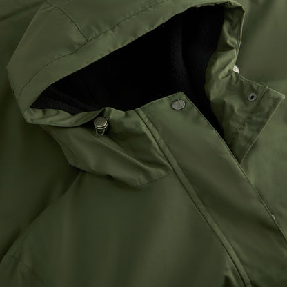 Dark Khaki-Black - Close up - Regatta Womens-Ladies Brielly Waterproof Jacket