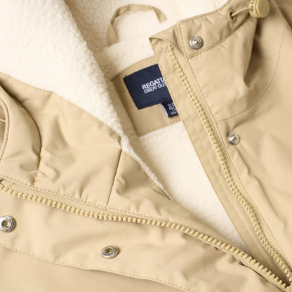 Barleycorn-Light Vanilla - Pack Shot - Regatta Womens-Ladies Brielly Waterproof Jacket