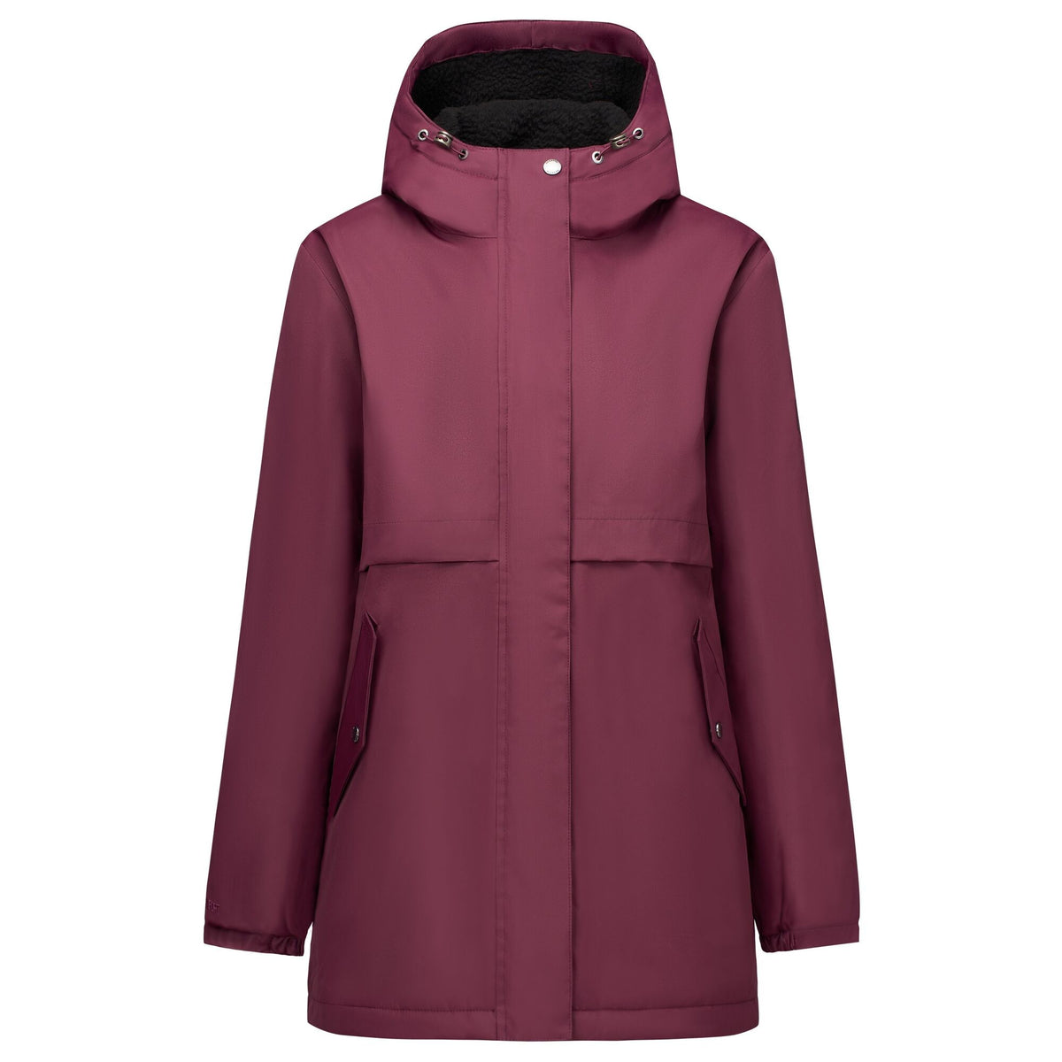 Fig-Black - Front - Regatta Womens-Ladies Brielly Waterproof Jacket