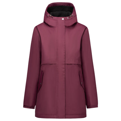 Fig-Black - Front - Regatta Womens-Ladies Brielly Waterproof Jacket