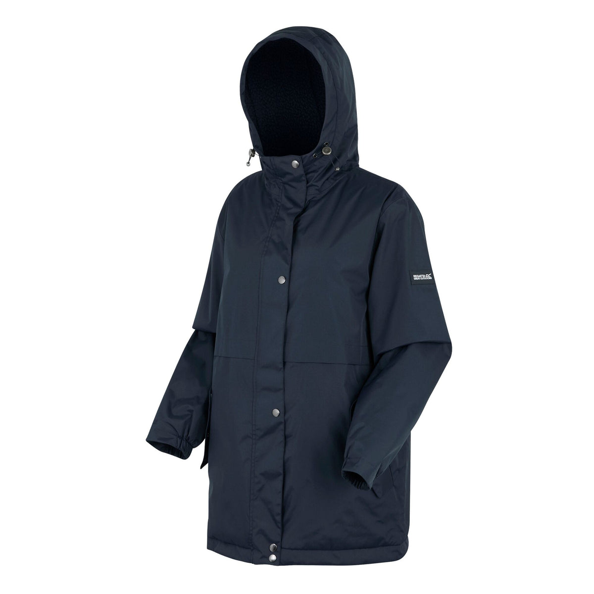 Navy - Pack Shot - Regatta Womens-Ladies Brielly Waterproof Jacket