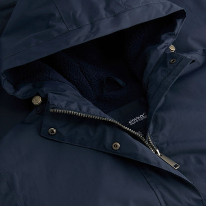 Navy - Close up - Regatta Womens-Ladies Brielly Waterproof Jacket
