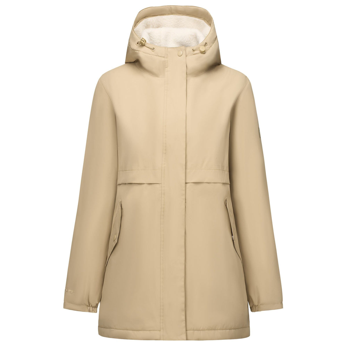 Barleycorn-Light Vanilla - Front - Regatta Womens-Ladies Brielly Waterproof Jacket
