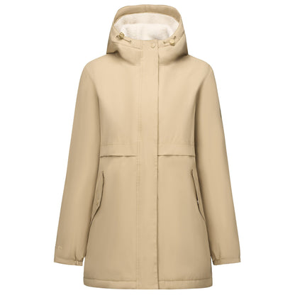 Barleycorn-Light Vanilla - Front - Regatta Womens-Ladies Brielly Waterproof Jacket