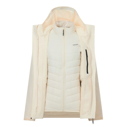 Light Vanilla - Lifestyle - Regatta Womens-Ladies Wentwood 3 in 1 Jacket