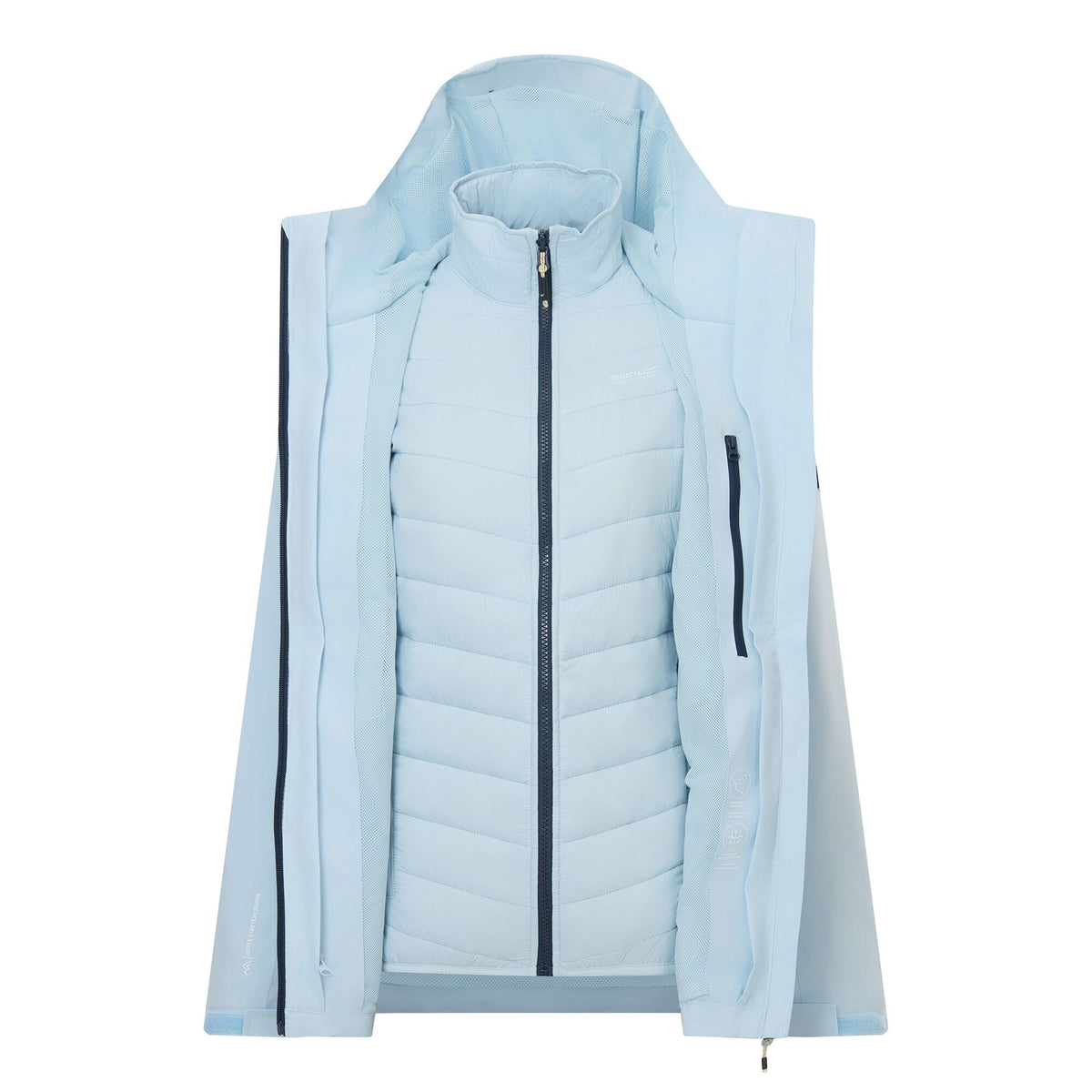 Skyway - Lifestyle - Regatta Womens-Ladies Wentwood 3 in 1 Jacket