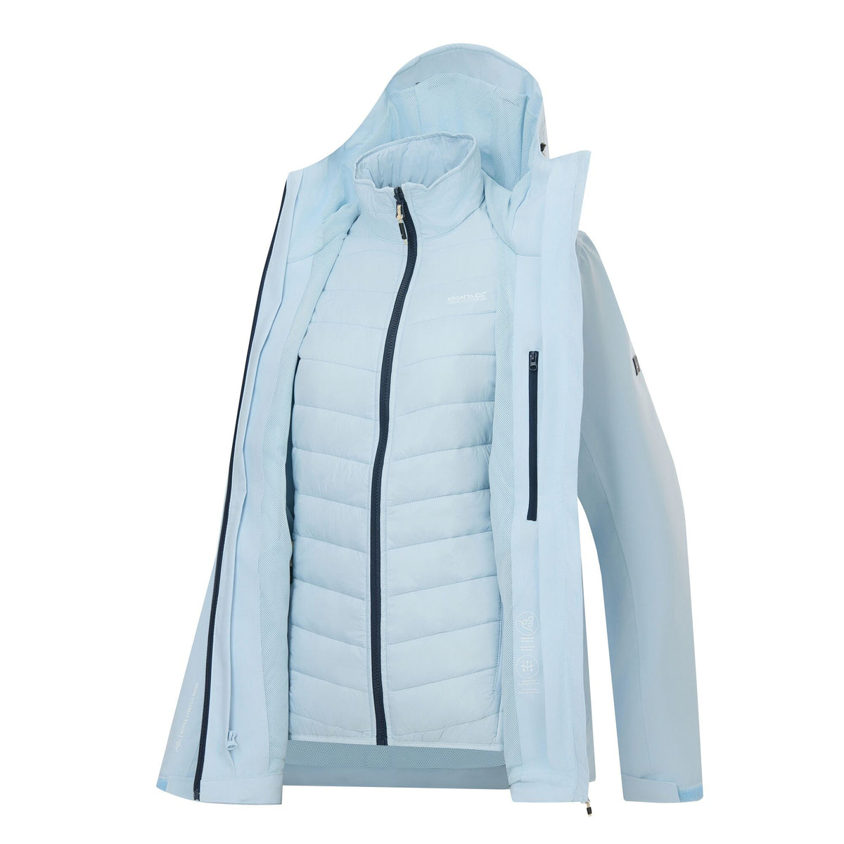 Skyway - Pack Shot - Regatta Womens-Ladies Wentwood 3 in 1 Jacket