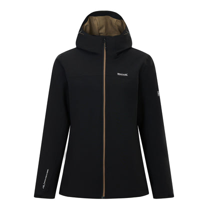 Black-Mocha - Front - Regatta Womens-Ladies Wentwood 3 in 1 Jacket