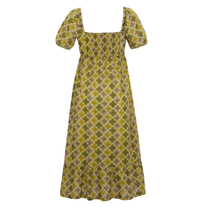 Multicoloured-Yellow - Back - Regatta Womens-Ladies Orla Kiely Flower Summer Midi Dress