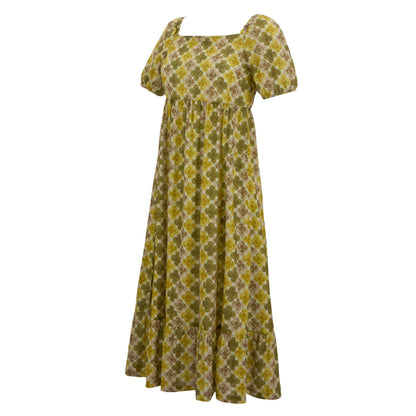 Multicoloured-Yellow - Side - Regatta Womens-Ladies Orla Kiely Flower Summer Midi Dress