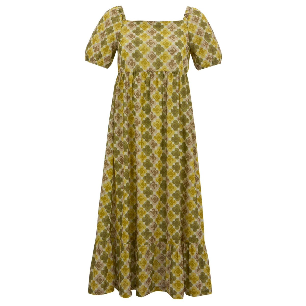 Multicoloured-Yellow - Front - Regatta Womens-Ladies Orla Kiely Flower Summer Midi Dress