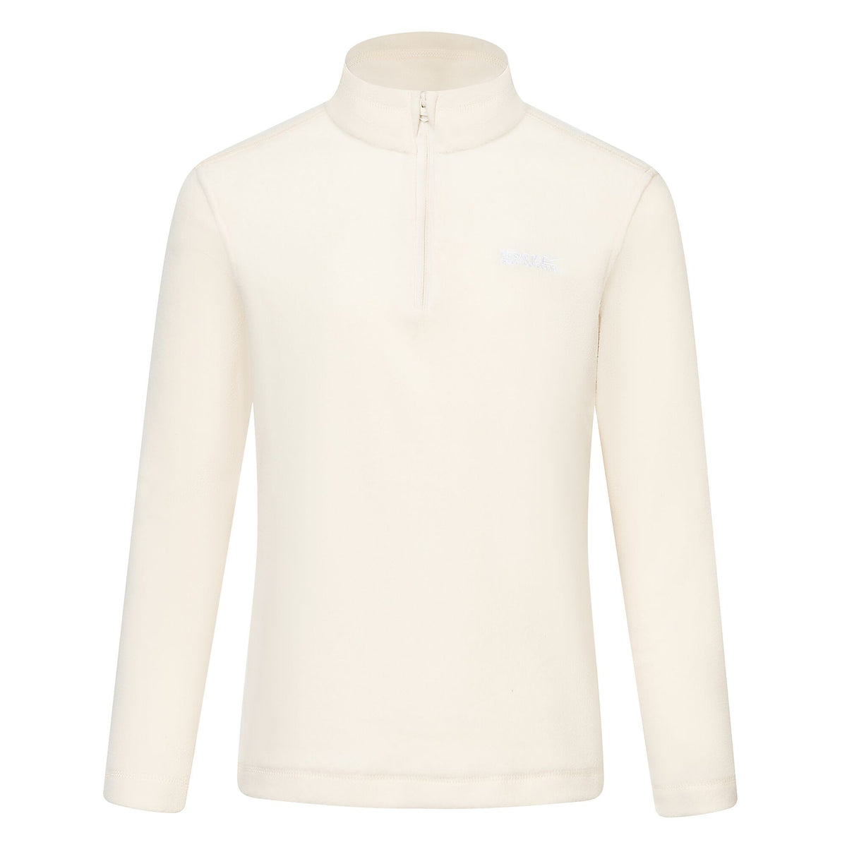 Light Vanilla - Front - Regatta Childrens-Kids Hot Shot II Plain Half Zip Fleece Top