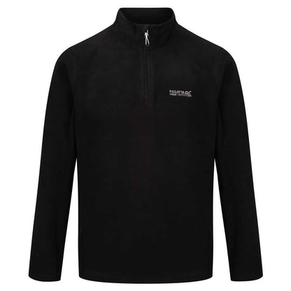 Black - Front - Regatta Great Outdoors Mens Thompson Half Zip Fleece Top