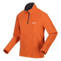 Burnt Orange - Lifestyle - Regatta Great Outdoors Mens Thompson Half Zip Fleece Top