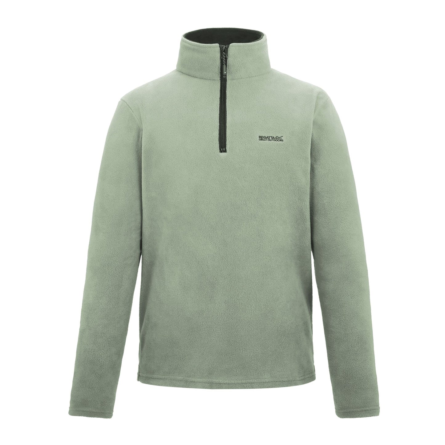 Light Sage - Front - Regatta Great Outdoors Mens Thompson Half Zip Fleece Top