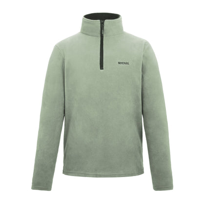 Light Sage - Front - Regatta Great Outdoors Mens Thompson Half Zip Fleece Top