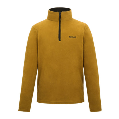 Wood Brown - Front - Regatta Great Outdoors Mens Thompson Half Zip Fleece Top