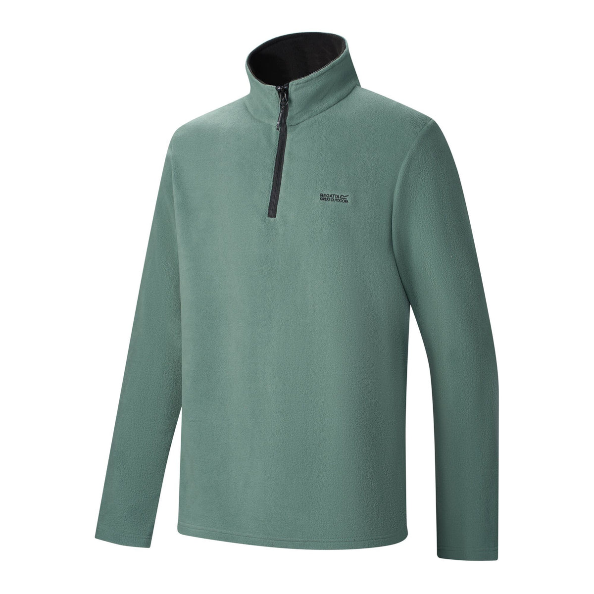 Dark Forest Green - Side - Regatta Great Outdoors Mens Thompson Half Zip Fleece Top