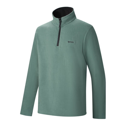 Dark Forest Green - Side - Regatta Great Outdoors Mens Thompson Half Zip Fleece Top
