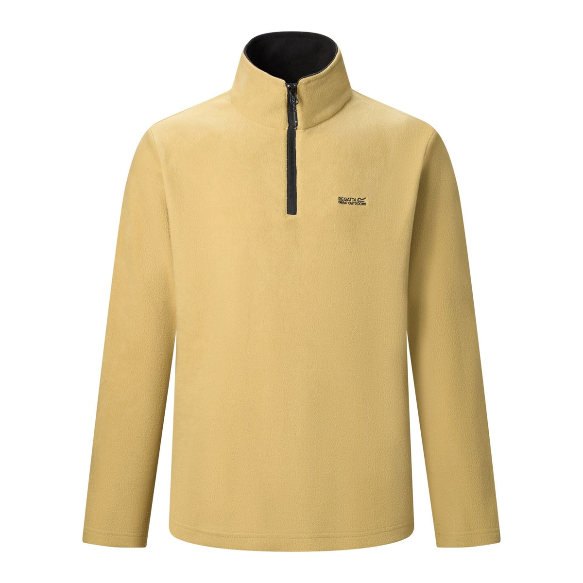 Desert Beige - Front - Regatta Great Outdoors Mens Thompson Half Zip Fleece Top