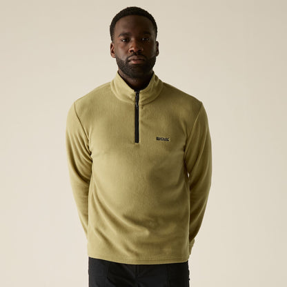 Desert Beige - Close up - Regatta Great Outdoors Mens Thompson Half Zip Fleece Top