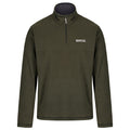 Dark Khaki - Front - Regatta Great Outdoors Mens Thompson Half Zip Fleece Top