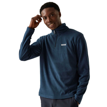 Moonlight Denim-Navy - Lifestyle - Regatta Great Outdoors Mens Thompson Half Zip Fleece Top