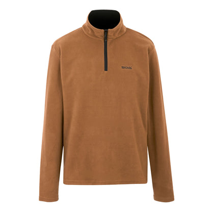 Nut Brown - Front - Regatta Great Outdoors Mens Thompson Half Zip Fleece Top