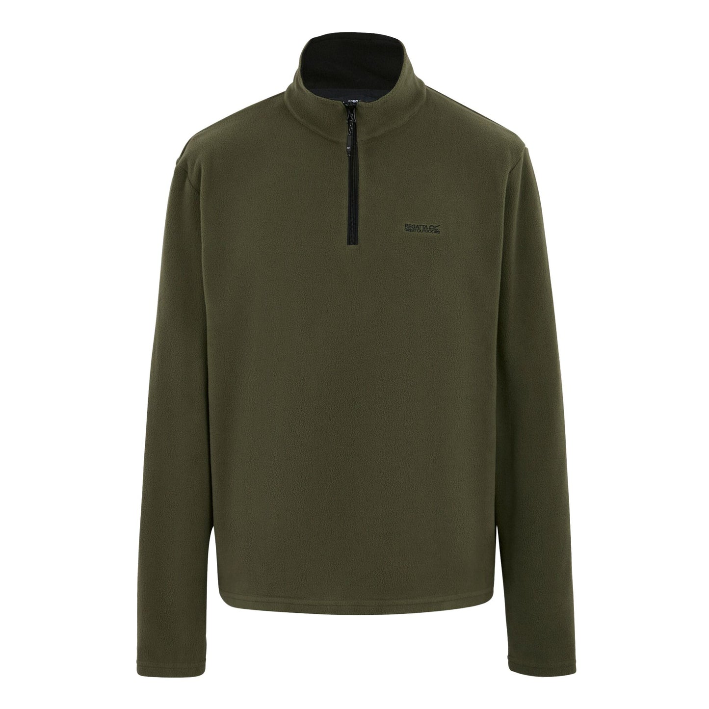 Olive Night - Front - Regatta Great Outdoors Mens Thompson Half Zip Fleece Top