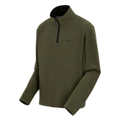 Olive Night - Side - Regatta Great Outdoors Mens Thompson Half Zip Fleece Top