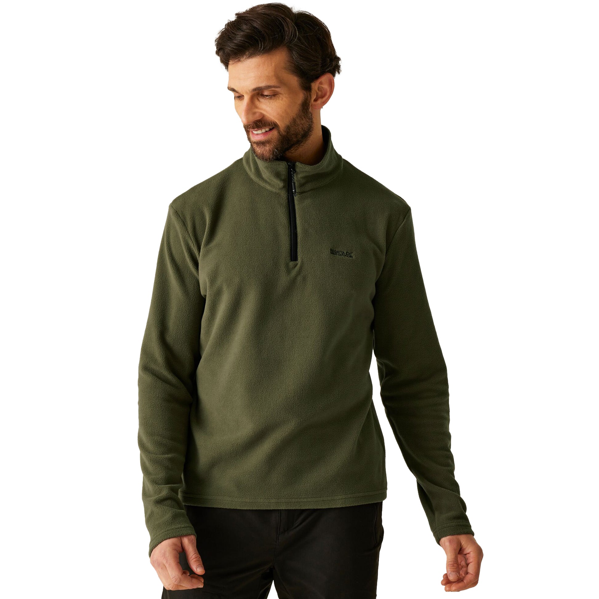 Olive Night - Lifestyle - Regatta Great Outdoors Mens Thompson Half Zip Fleece Top
