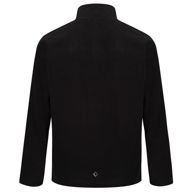 Black - Back - Regatta Great Outdoors Mens Thompson Half Zip Fleece Top