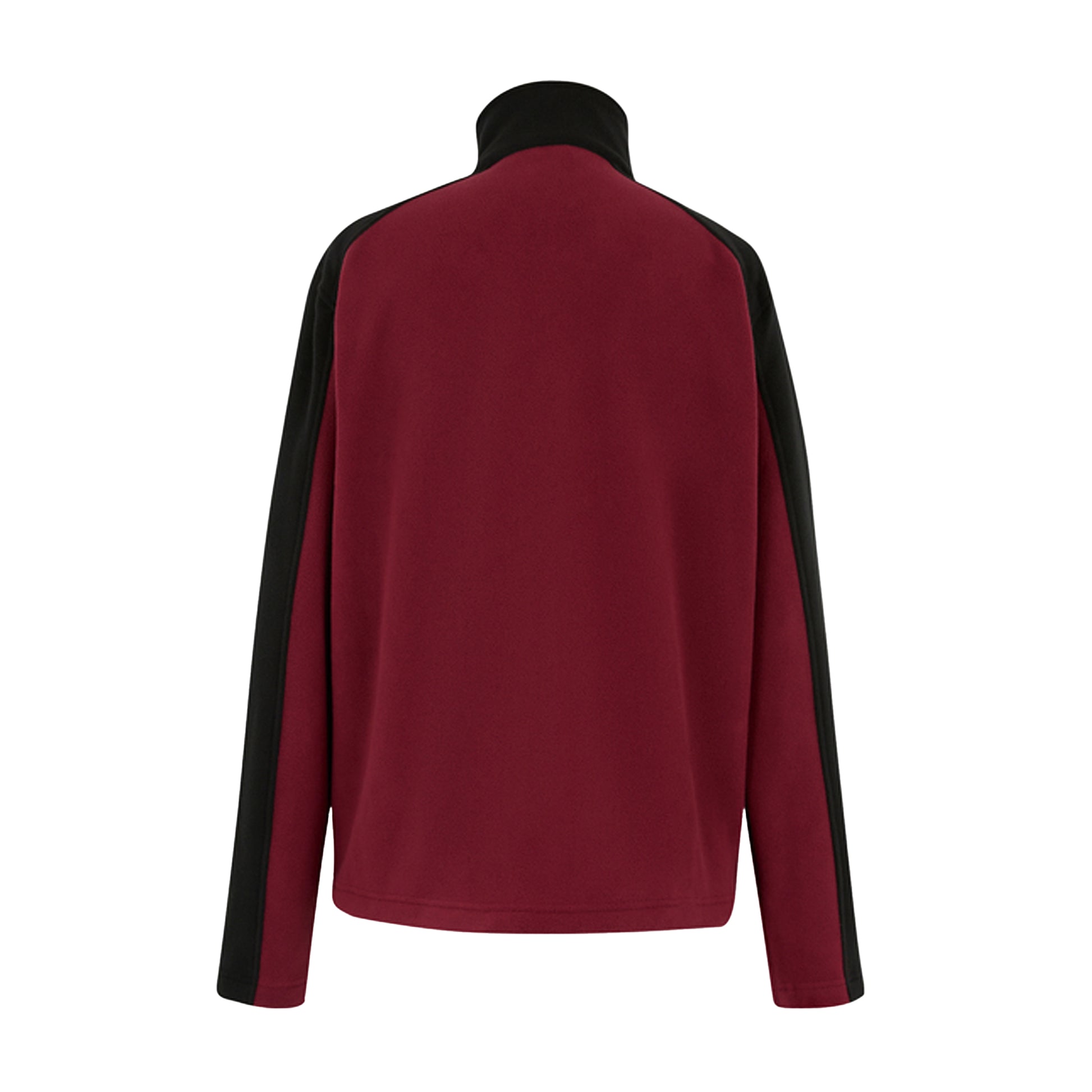 Dark Maroon-Black - Back - Regatta Great Outdoors Mens Hedman II Two Tone Full Zip Fleece Jacket